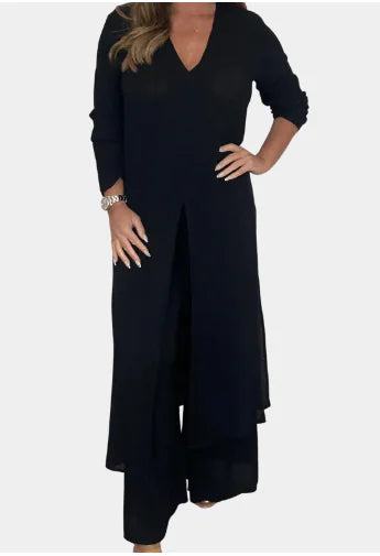 Lenka® Women's Two-Piece Set with Long Top and Pants