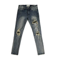Ripped Slim Fit Stretch Denim Jeans