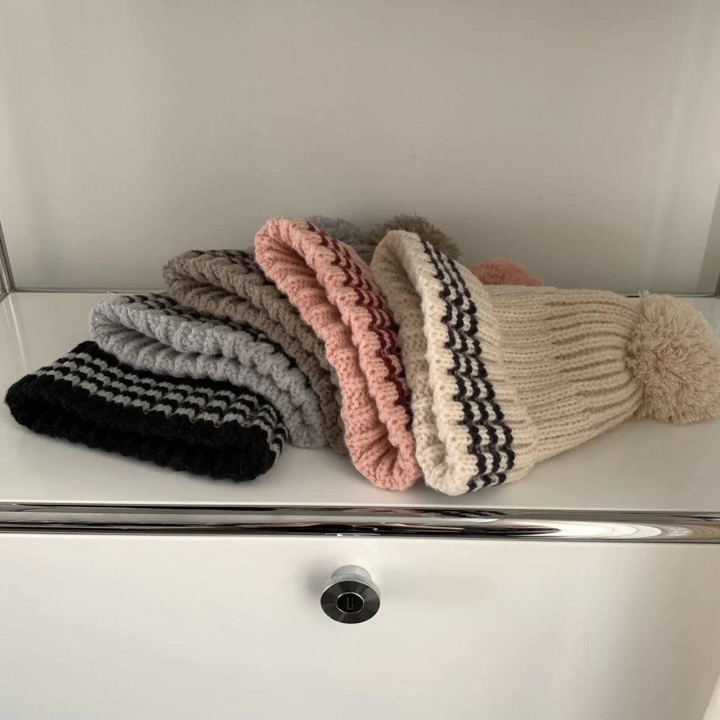 Women's Thick Woolen Earflap Hat for Big Head Sizes