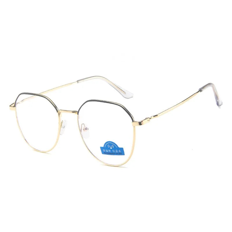 Polygon Metal Anti Blue Light Blocking Glasses